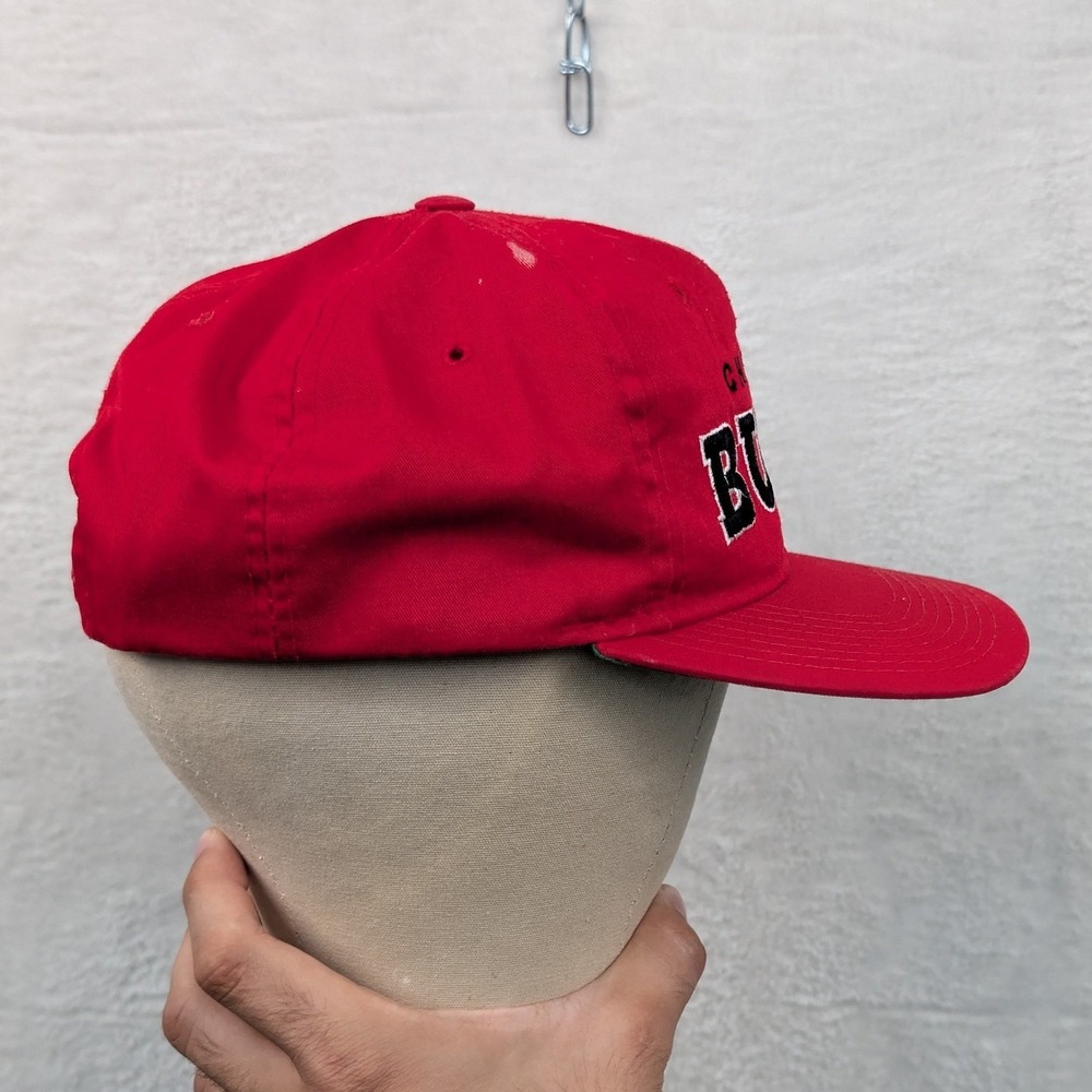 VTG Chicago Bulls Starter Hat Men's OSFA Red Green NBA Snapback Streetwear 90s - Picture 4 of 15